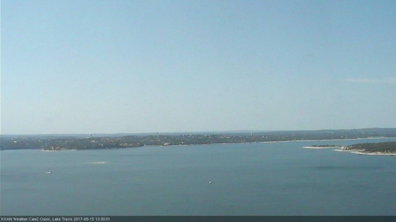 Lake Travis webcam, September 15, 2017 12:50 PM CT