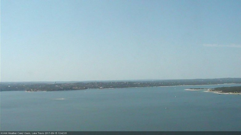 Lake Travis webcam, September 15, 2017 12:55 PM CT