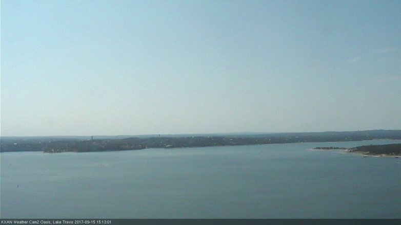 Lake Travis webcam, September 15, 2017 2:20 PM CT