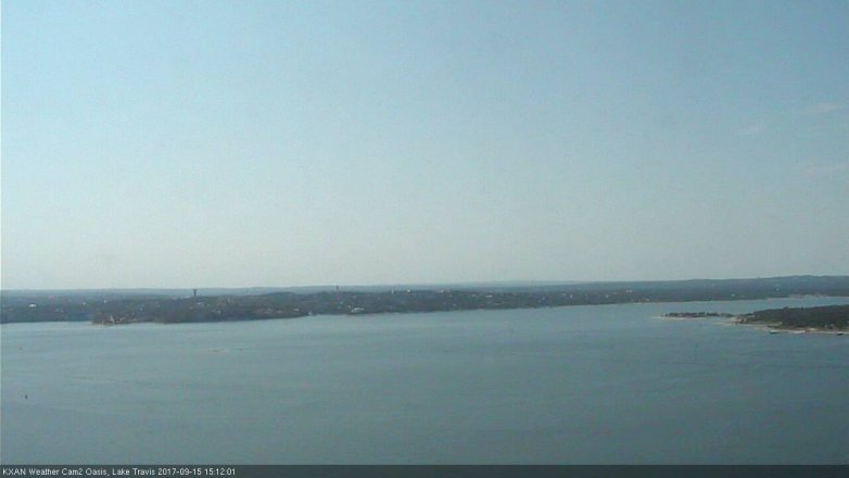 Lake Travis webcam, September 15, 2017 2:40 PM CT