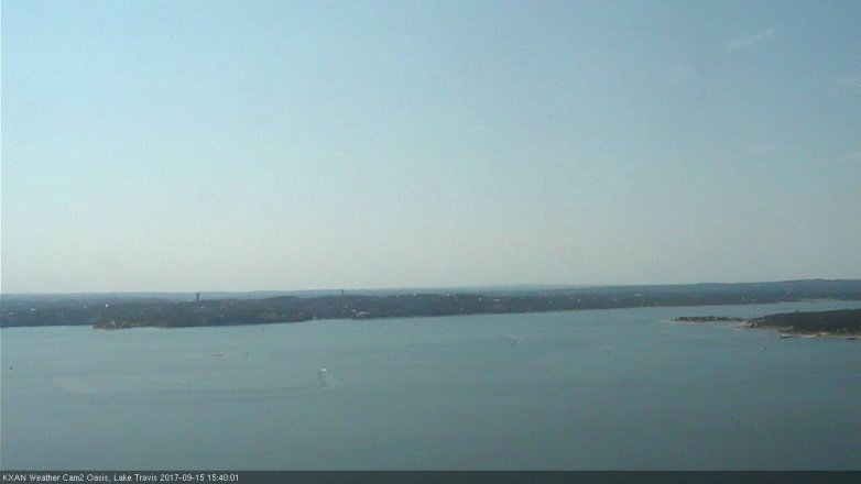 Lake Travis webcam, September 15, 2017 2:55 PM CT