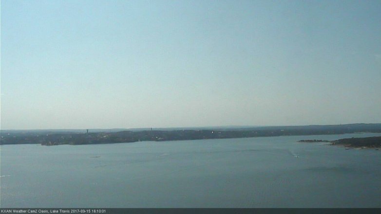 Lake Travis webcam, September 15, 2017 3:30 PM CT