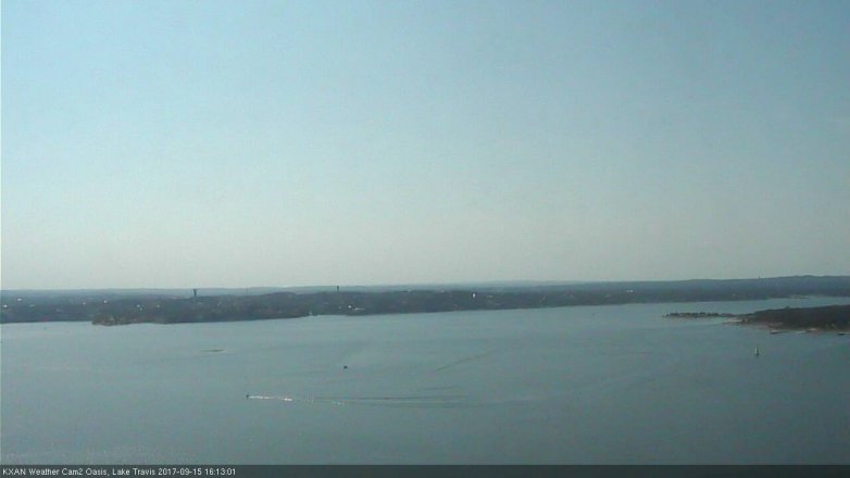 Lake Travis webcam, September 15, 2017 3:40 PM CT