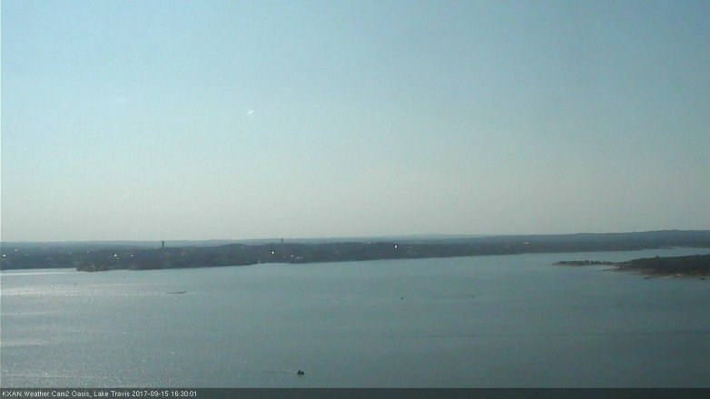 Lake Travis webcam, September 15, 2017 3:50 PM CT