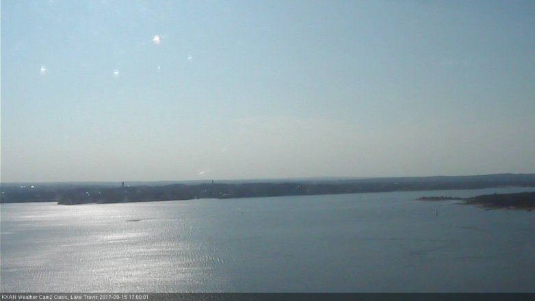 Lake Travis webcam, September 15, 2017 4:15 PM CT