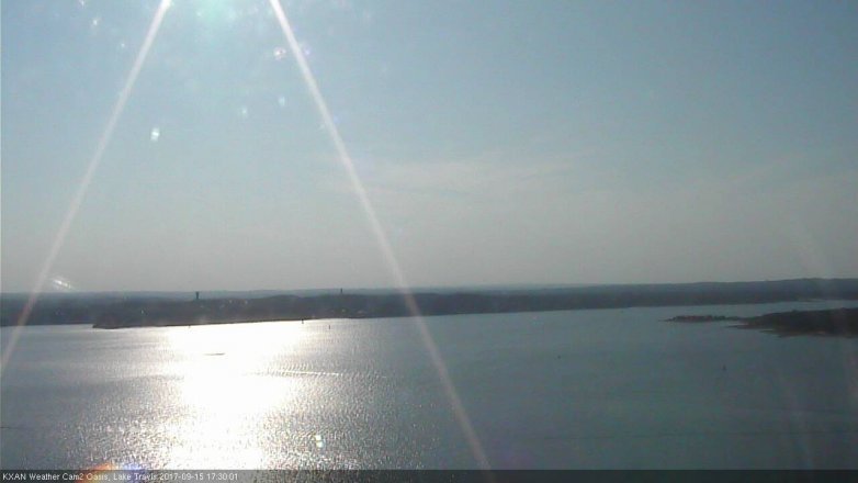 Lake Travis webcam, September 15, 2017 4:35 PM CT