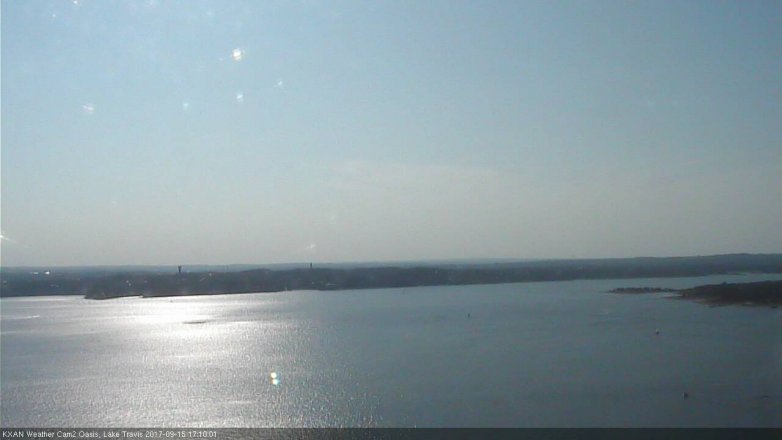 Lake Travis webcam, September 15, 2017 4:40 PM CT