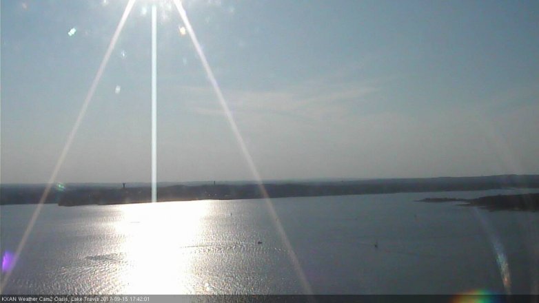 Lake Travis webcam, September 15, 2017 5:00 PM CT