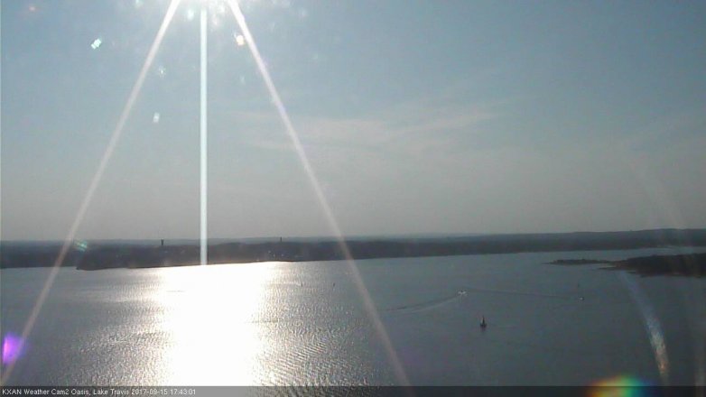 Lake Travis webcam, September 15, 2017 5:05 PM CT
