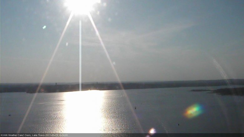 Lake Travis webcam, September 15, 2017 5:20 PM CT