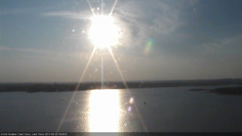 Lake Travis webcam, September 15, 2017 6:10 PM CT