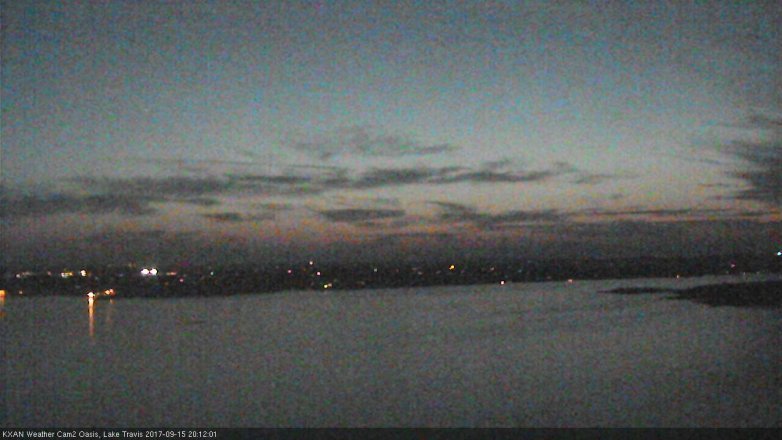 Lake Travis webcam, September 15, 2017 7:15 PM CT