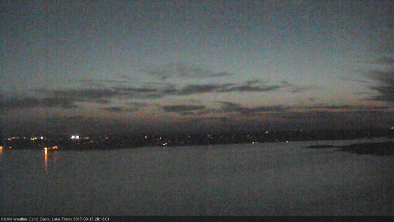 Lake Travis webcam, September 15, 2017 7:40 PM CT