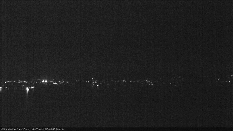 Lake Travis webcam, September 15, 2017 7:45 PM CT