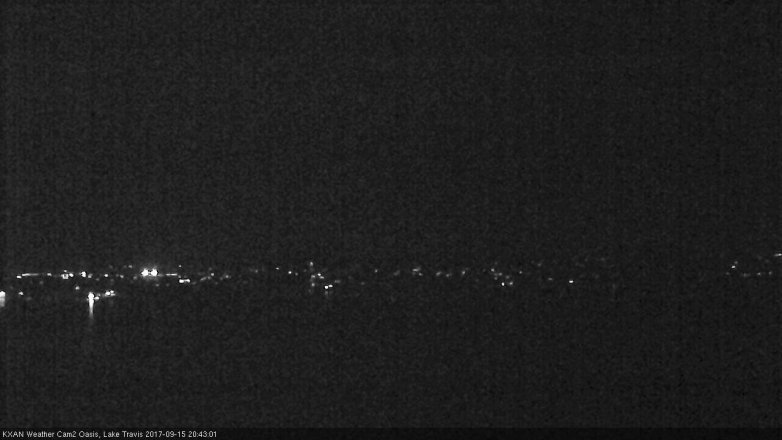 Lake Travis webcam, September 15, 2017 7:50 PM CT