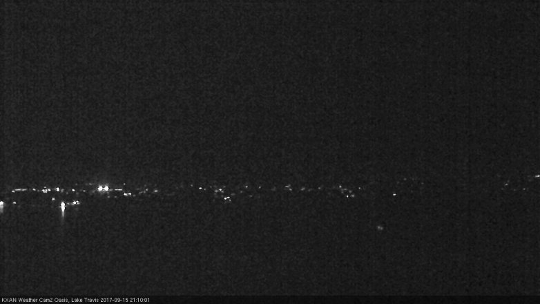 Lake Travis webcam, September 15, 2017 8:25 PM CT