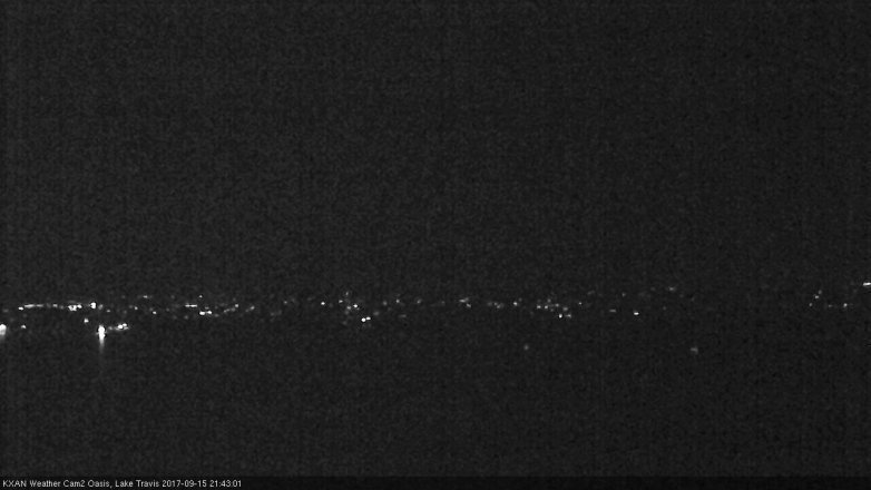 Lake Travis webcam, September 15, 2017 8:50 PM CT