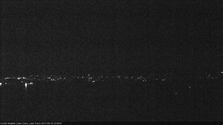 Lake Travis webcam, September 15, 2017 9:25 PM CT