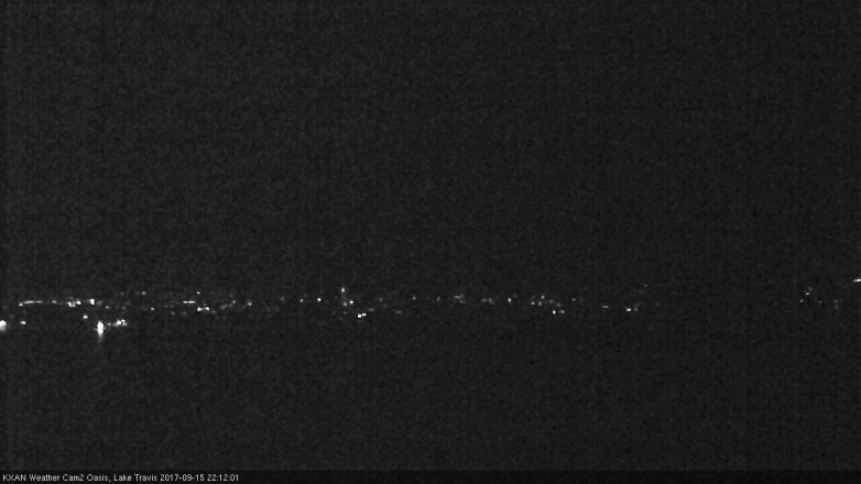 Lake Travis webcam, September 15, 2017 9:40 PM CT