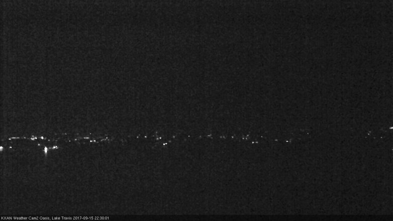 Lake Travis webcam, September 15, 2017 9:55 PM CT