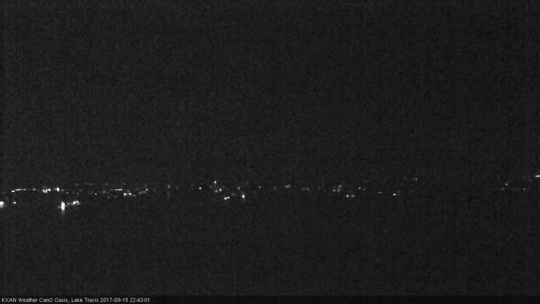 Lake Travis webcam, September 15, 2017 10:05 PM CT