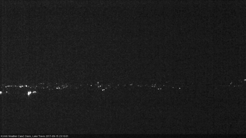Lake Travis webcam, September 15, 2017 10:15 PM CT