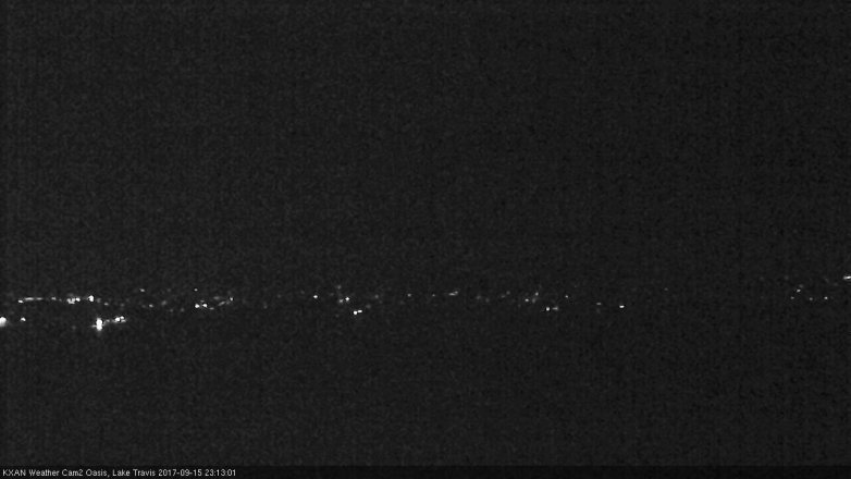 Lake Travis webcam, September 15, 2017 10:20 PM CT
