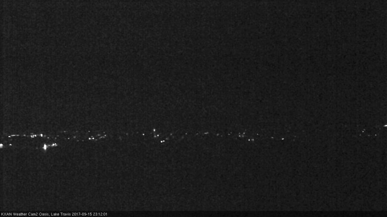 Lake Travis webcam, September 15, 2017 10:40 PM CT