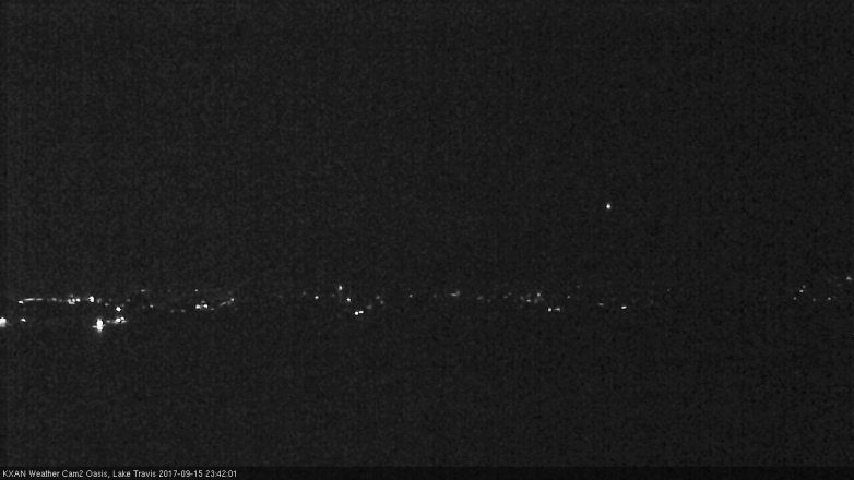 Lake Travis webcam, September 15, 2017 10:45 PM CT