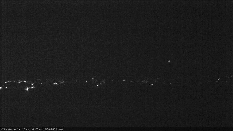 Lake Travis webcam, September 15, 2017 11:05 PM CT