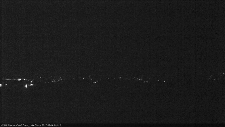 Lake Travis webcam, September 15, 2017 11:30 PM CT