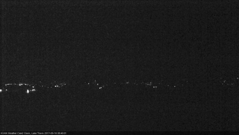 Lake Travis webcam, September 15, 2017 11:55 PM CT