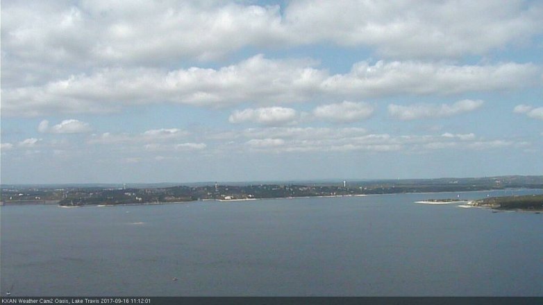 Lake Travis webcam, September 16, 2017 10:25 AM CT