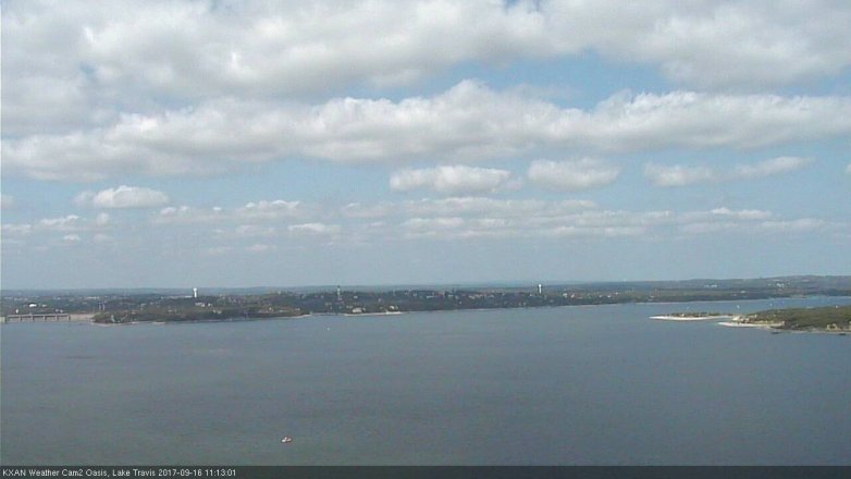 Lake Travis webcam, September 16, 2017 10:30 AM CT