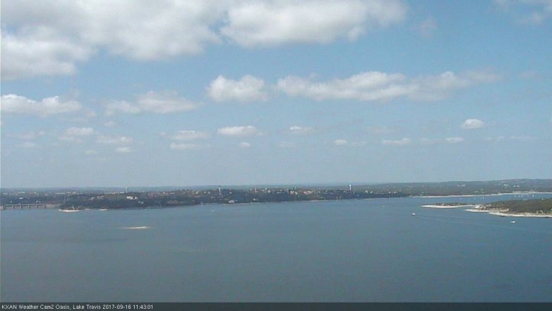 Lake Travis webcam, September 16, 2017 11:00 AM CT