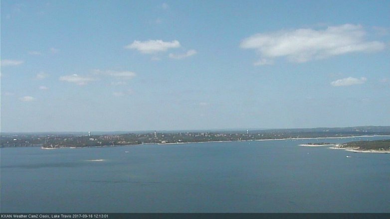 Lake Travis webcam, September 16, 2017 11:35 AM CT