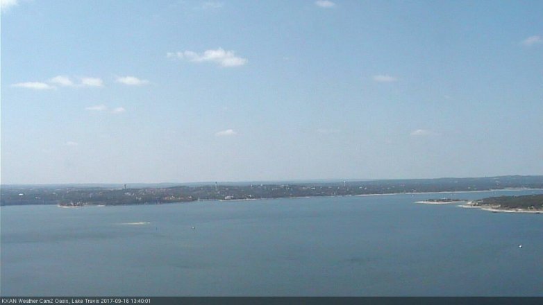 Lake Travis webcam, September 16, 2017 1:00 PM CT