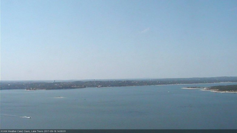 Lake Travis webcam, September 16, 2017 1:05 PM CT