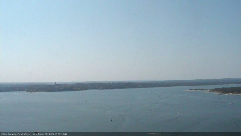 Lake Travis webcam, September 16, 2017 2:20 PM CT