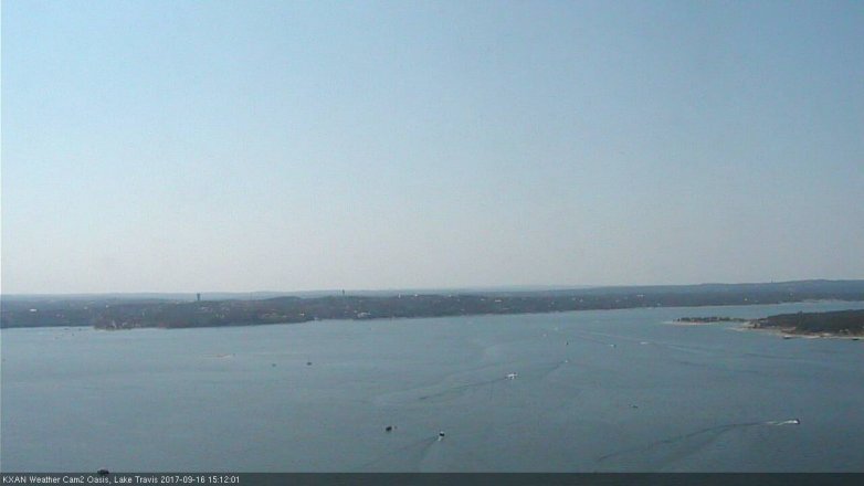 Lake Travis webcam, September 16, 2017 2:30 PM CT