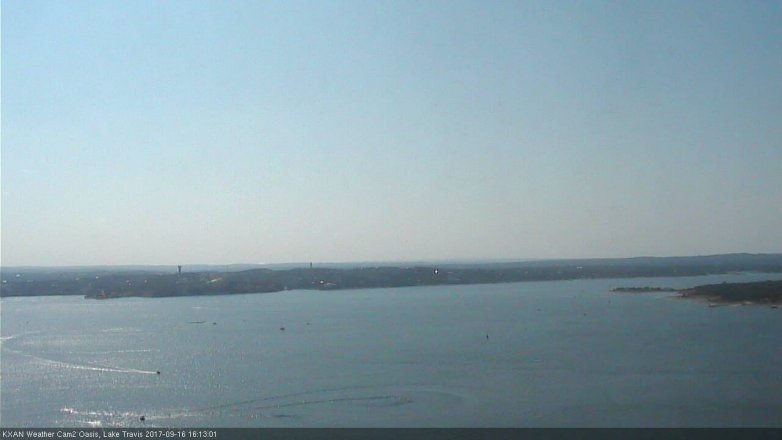 Lake Travis webcam, September 16, 2017 3:20 PM CT