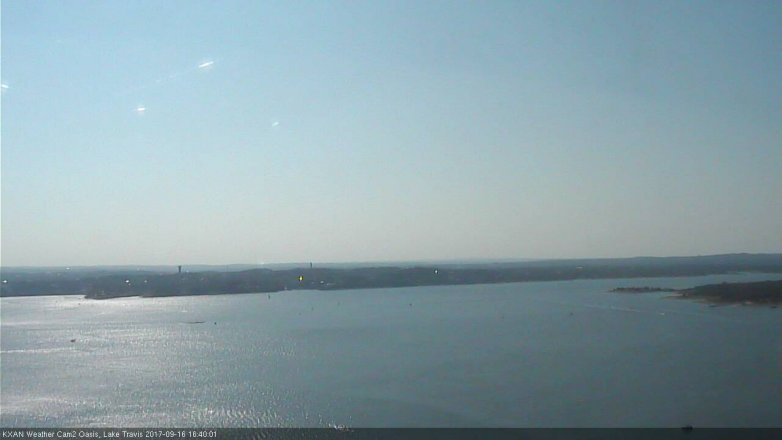 Lake Travis webcam, September 16, 2017 4:10 PM CT