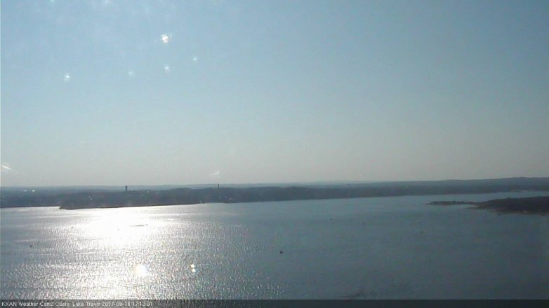 Lake Travis webcam, September 16, 2017 4:20 PM CT