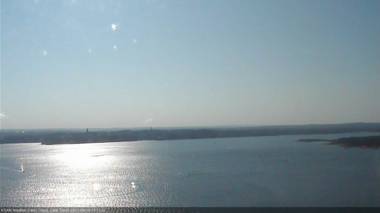 Lake Travis webcam, September 16, 2017 4:30 PM CT