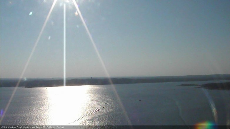 Lake Travis webcam, September 16, 2017 4:55 PM CT