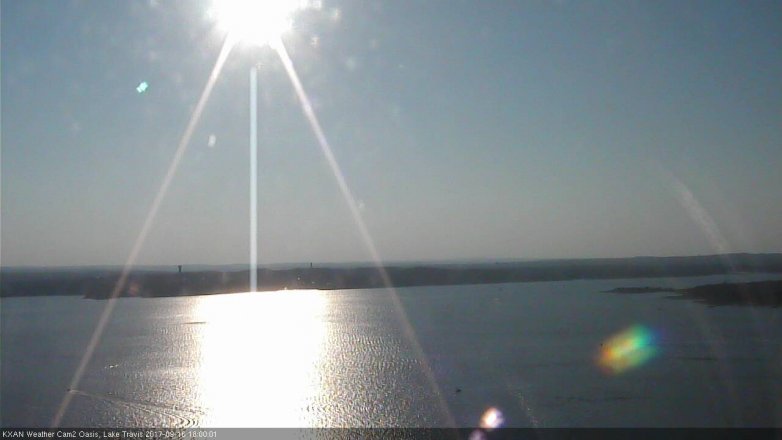 Lake Travis webcam, September 16, 2017 5:05 PM CT