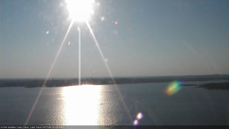 Lake Travis webcam, September 16, 2017 5:15 PM CT