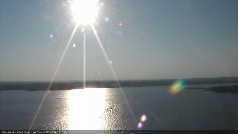 Lake Travis webcam, September 16, 2017 5:25 PM CT