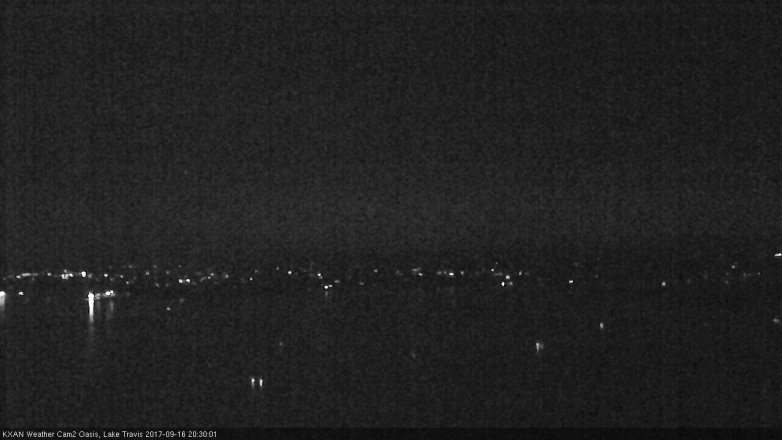 Lake Travis webcam, September 16, 2017 7:35 PM CT