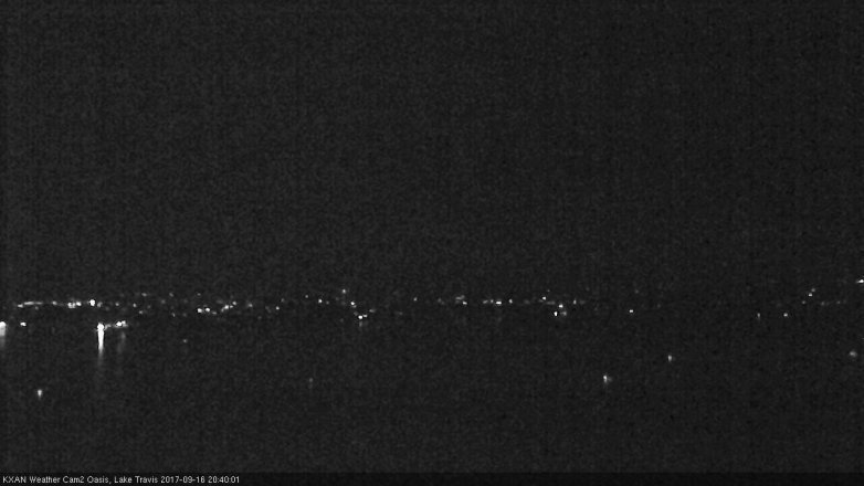 Lake Travis webcam, September 16, 2017 7:50 PM CT